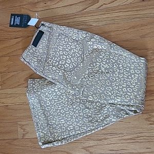 Rock and Roll cowgirl gold cheetah flares pants